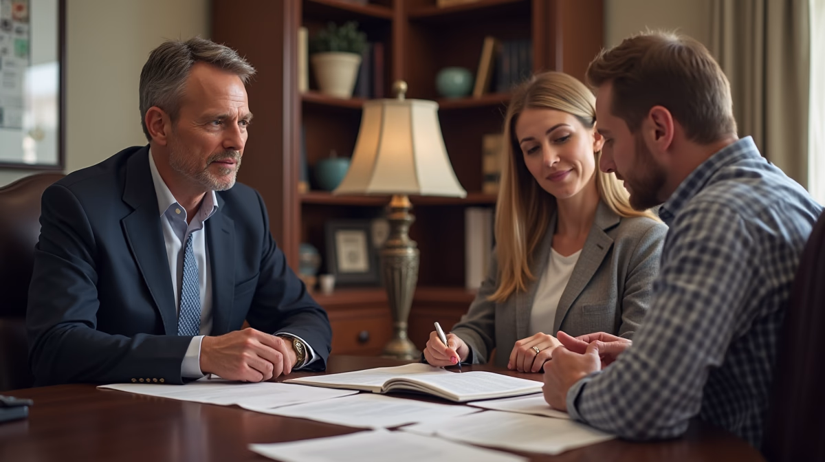 The dedicated legal team at Escondido Probate Law serving Riverside probate matters is pictured conferring with heirs to navigate the probate process to execute vital documents discussing How to Serve Notice to Heirs