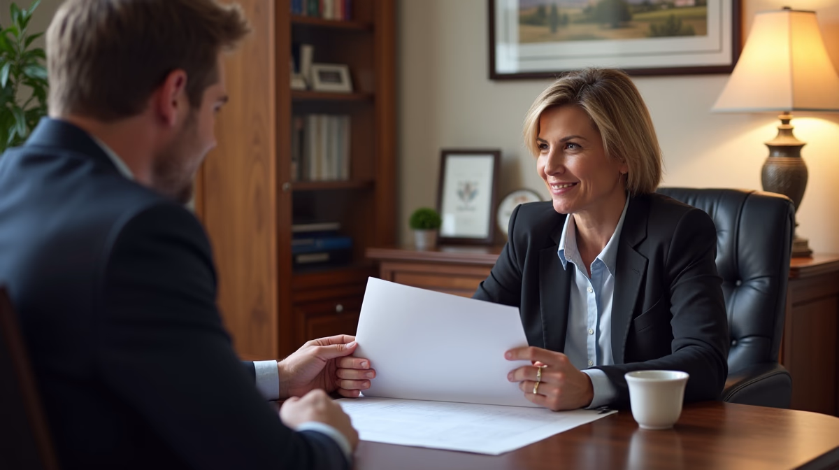 The legal counsel at Escondido Probate Law serving Riverside County estate matters meets with beneficiaries in our Southern California office to execute necessary paperwork discussing IRS Disclosure Obligations for Trustees