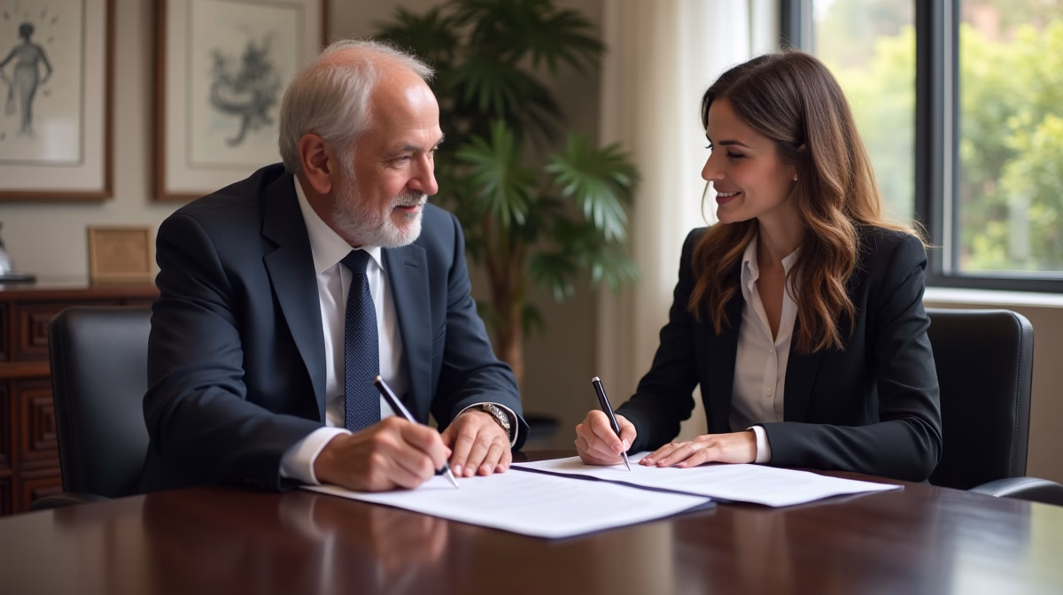 The dedicated legal team at Escondido Probate Law serving Riverside probate matters is pictured conferring with heirs to navigate the probate process to execute vital documents discussing Is Mediation Required Before Trial