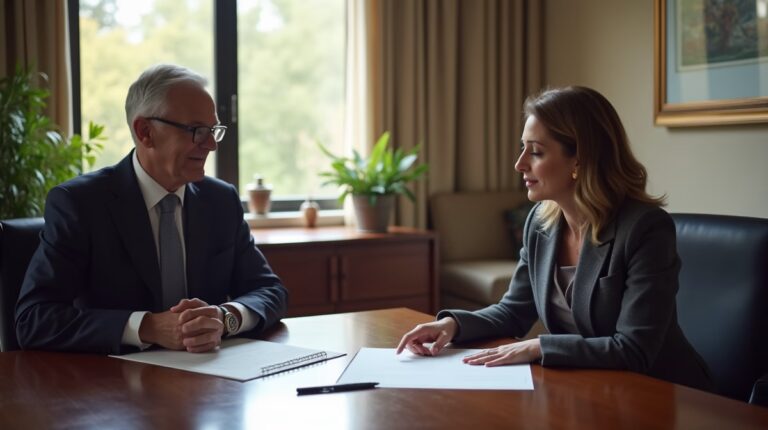 The legal counsel at Escondido Probate Law serving Riverside County estate matters meets with beneficiaries in our Southern California office to execute necessary paperwork discussing Is a free thirty minute consultation available for Escondido charitable planning