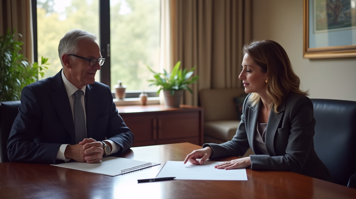 The legal counsel at Escondido Probate Law serving Riverside County estate matters meets with beneficiaries in our Southern California office to execute necessary paperwork discussing Is a free thirty minute consultation available for Escondido charitable planning