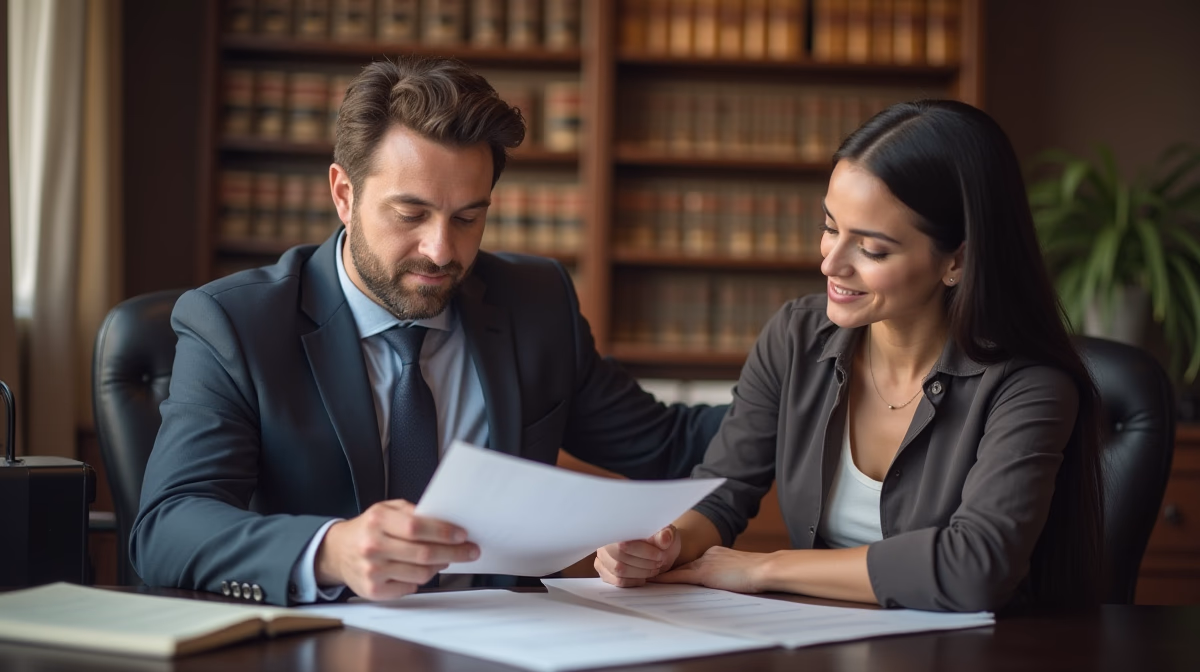 The dedicated legal team at Escondido Probate Law serving Riverside probate matters is pictured conferring with heirs to navigate the probate process to execute vital documents discussing Joint Tenancy Termination Petition