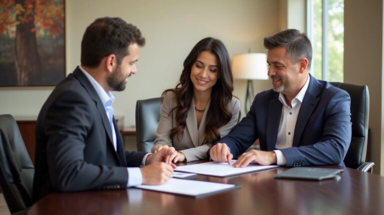 The legal counsel at Escondido Probate Law serving Riverside County estate matters meets with beneficiaries in our Southern California office to execute necessary paperwork discussing Managing Complex Intellectual Property