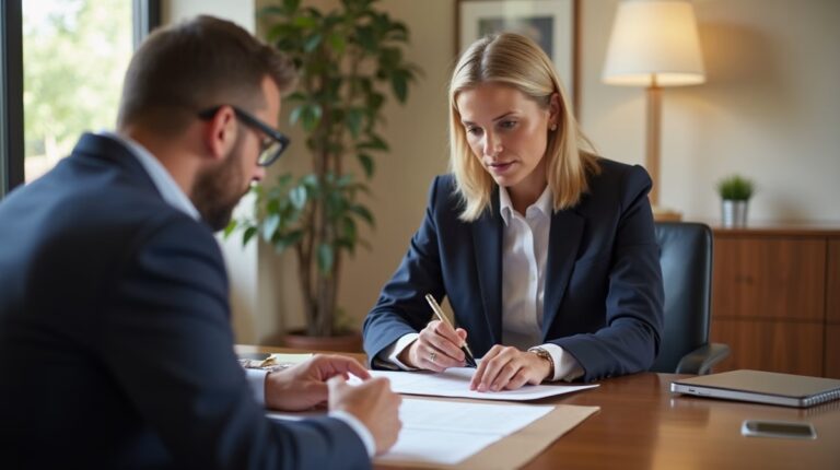 The dedicated legal team at Escondido Probate Law serving Riverside probate matters is pictured conferring with heirs to navigate the probate process to execute vital documents discussing Missing the 12Month Closing Deadline