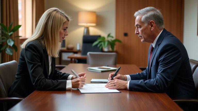 The dedicated legal team at Escondido Probate Law serving Riverside probate matters is pictured conferring with heirs to navigate the probate process to execute vital documents discussing Must I Agree to a Commissioner in Probate