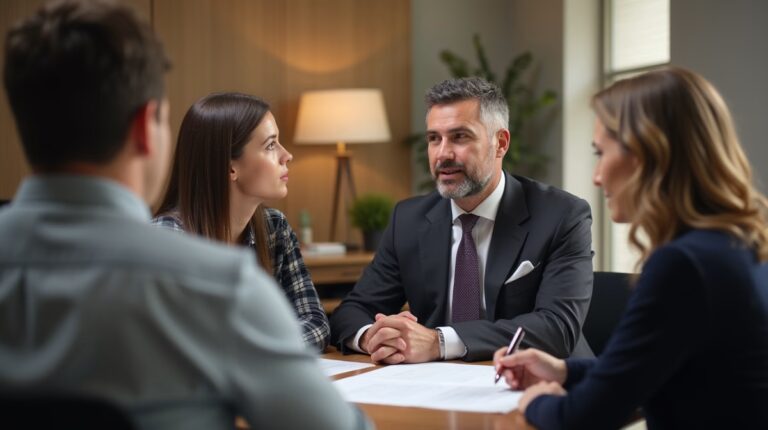The dedicated legal team at Escondido Probate Law serving Riverside probate matters is pictured conferring with heirs to navigate the probate process to execute vital documents discussing Must I Find All Heirs Before Filing