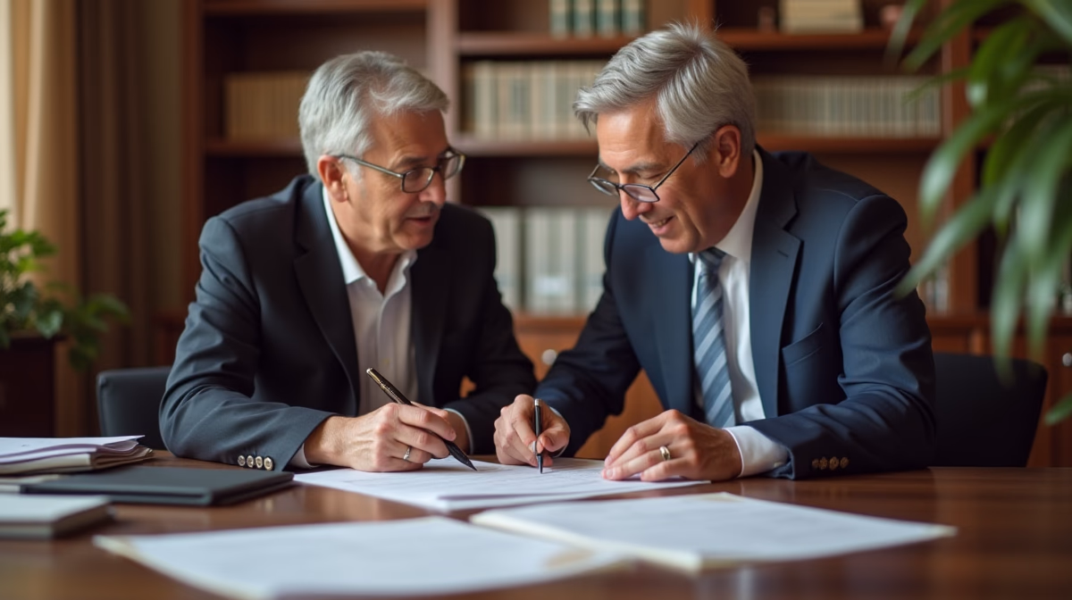 The dedicated legal team at Escondido Probate Law serving Riverside probate matters is pictured conferring with heirs to navigate the probate process to execute vital documents discussing Must I Mail Notice to All Heirs
