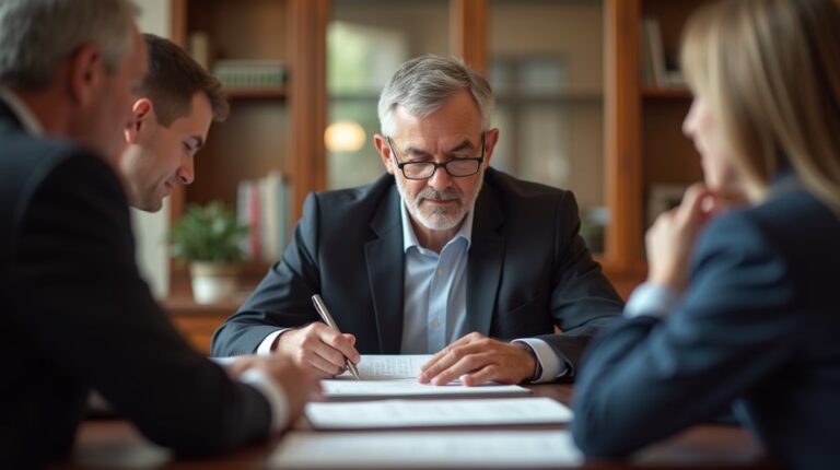 The dedicated legal team at Escondido Probate Law serving Riverside probate matters is pictured conferring with heirs to navigate the probate process to execute vital documents discussing Must I Use a Probate Referee