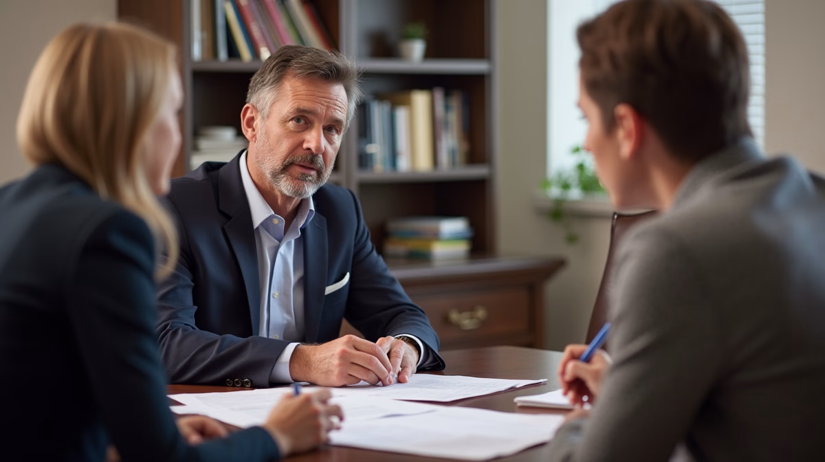 The experienced legal team at Escondido Probate Law serving Riverside County wills matters meets with executors in the Southern California office to execute vital petitions discussing Naming CoGuardians in a Will