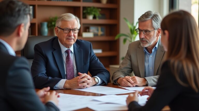 The dedicated legal team at Escondido Probate Law serving Riverside probate matters is pictured conferring with heirs to navigate the probate process to execute vital documents discussing Negotiating with Creditors During Probate