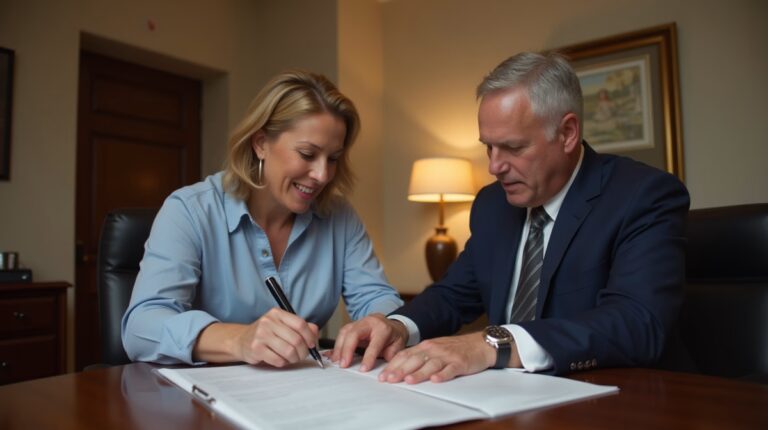 The dedicated legal team at Escondido Probate Law serving Riverside probate matters is pictured conferring with heirs to navigate the probate process to execute vital documents discussing Notice to Creditors for Escondido Estates