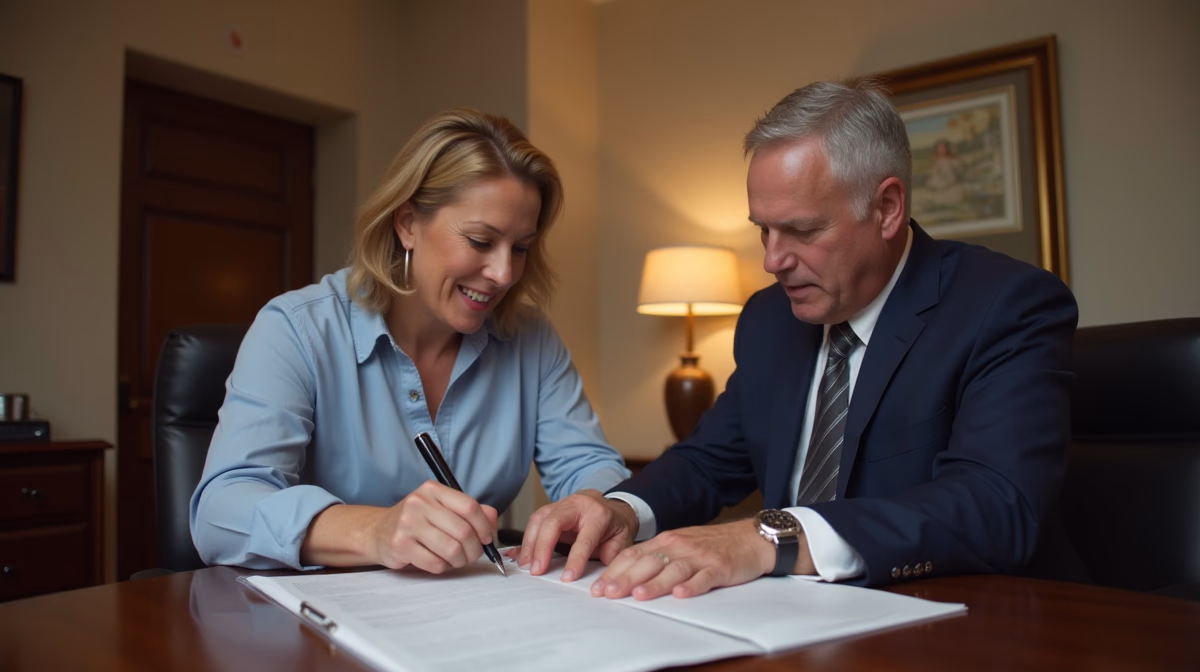 The dedicated legal team at Escondido Probate Law serving Riverside probate matters is pictured conferring with heirs to navigate the probate process to execute vital documents discussing Notice to Creditors for Escondido Estates