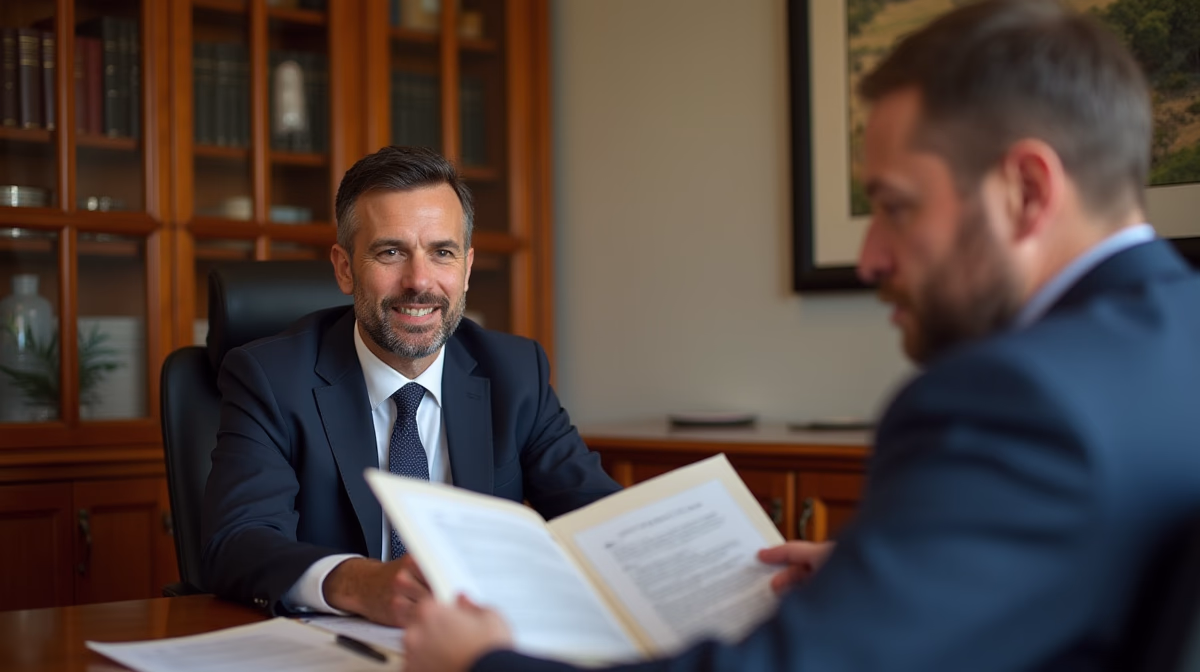 The dedicated legal team at Escondido Probate Law serving Riverside probate matters is pictured conferring with heirs to navigate the probate process to execute vital documents discussing Notifying Credit Bureaus of a Death