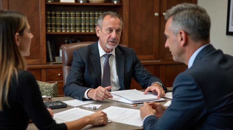 The legal counsel at Escondido Probate Law serving Riverside County estate matters meets with beneficiaries in our Southern California office to execute necessary paperwork discussing Notifying the California Franchise Tax Board