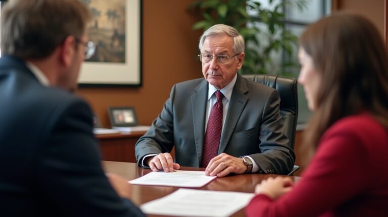 The dedicated legal team at Escondido Probate Law serving Riverside probate matters is pictured conferring with heirs to navigate the probate process to execute vital documents discussing Notifying the Franchise Tax Board