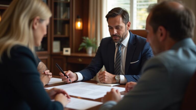 The dedicated legal team at Escondido Probate Law serving Riverside probate matters is pictured conferring with heirs to navigate the probate process to execute vital documents discussing Objecting to the Final Accounting
