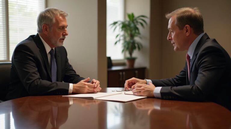 The dedicated legal team at Escondido Probate Law serving Riverside probate matters is pictured conferring with heirs to navigate the probate process to execute vital documents discussing Organizing Funeral Expenses
