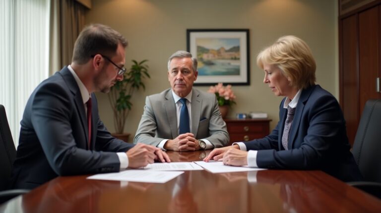 The experienced legal team at Escondido Probate Law serving Riverside County wills matters meets with executors in the Southern California office to execute vital petitions discussing Paying Utilities on a San Diego Probate House