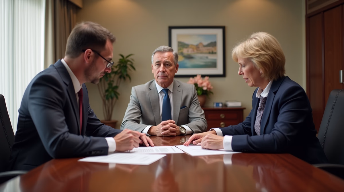 The experienced legal team at Escondido Probate Law serving Riverside County wills matters meets with executors in the Southern California office to execute vital petitions discussing Paying Utilities on a San Diego Probate House