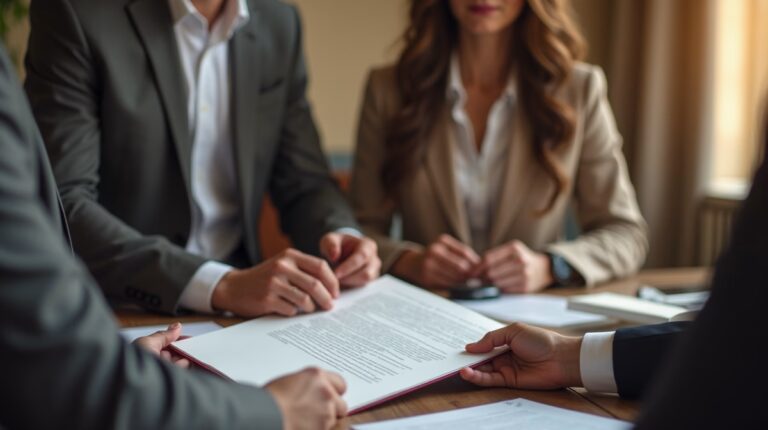 The dedicated legal team at Escondido Probate Law serving Riverside probate matters is pictured conferring with heirs to navigate the probate process to execute vital documents discussing Paying the Mortgage on a Escondido Property
