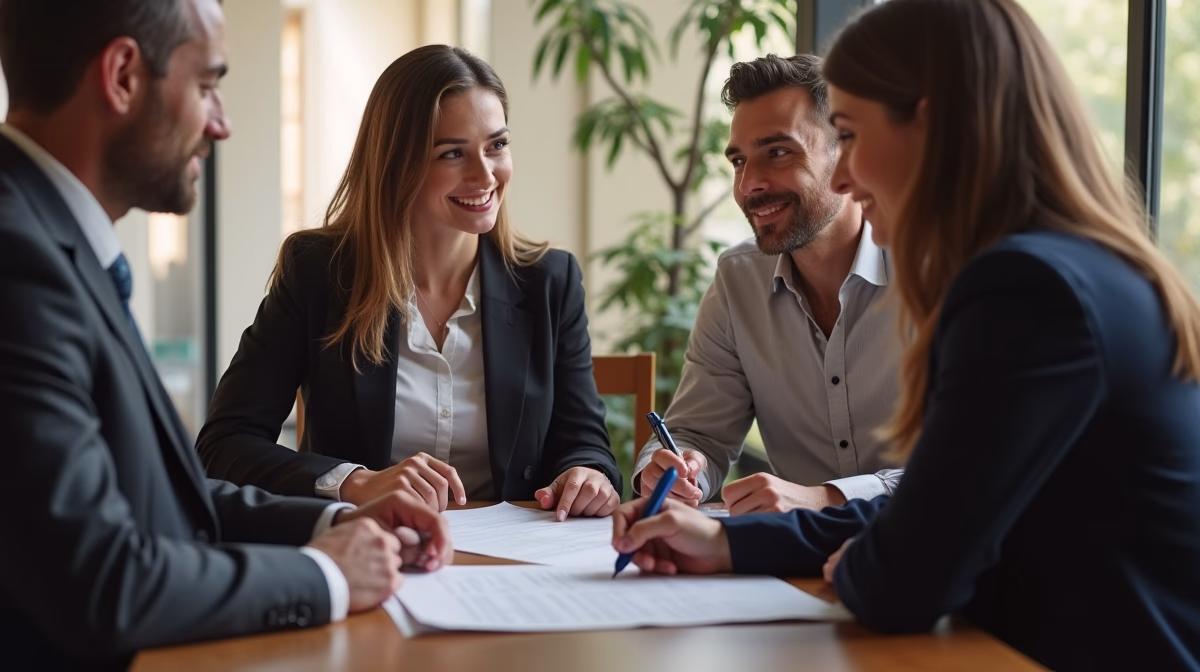 The dedicated legal team at Escondido Probate Law serving Riverside probate matters is pictured conferring with heirs to navigate the probate process to execute vital documents discussing Petition for Probate of a Lost Will
