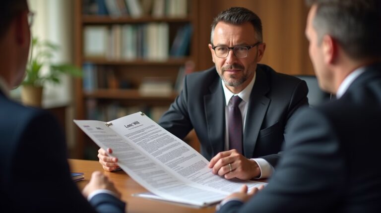 The dedicated legal team at Escondido Probate Law serving Riverside probate matters is pictured conferring with heirs to navigate the probate process to execute vital documents discussing Petition to Settle Account