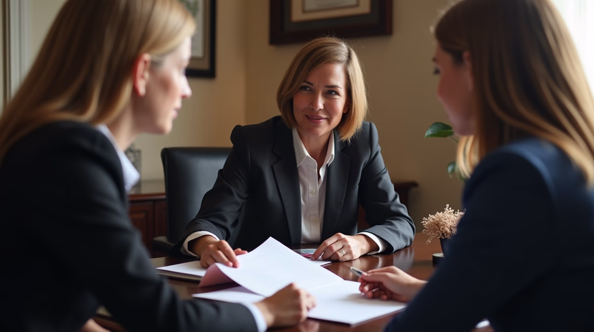 The dedicated legal team at Escondido Probate Law serving Riverside probate matters is pictured conferring with heirs to navigate the probate process to execute vital documents discussing Priority for Employee Wage Claims