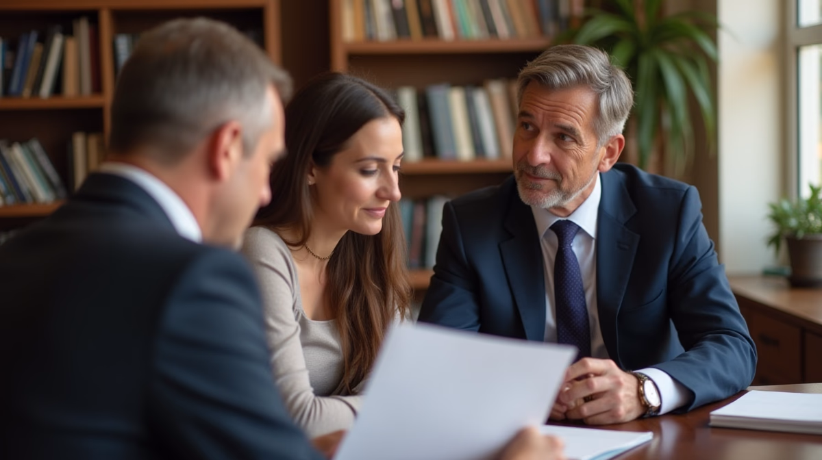 The legal counsel at Escondido Probate Law serving Riverside County estate matters meets with beneficiaries in our Southern California office to execute necessary paperwork discussing Protecting Assets from Beneficiary Bankruptcy