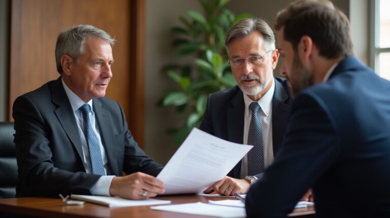The legal counsel at Escondido Probate Law serving Riverside County estate matters meets with beneficiaries in our Southern California office to execute necessary paperwork discussing Protecting Assets from Divorce Settlements