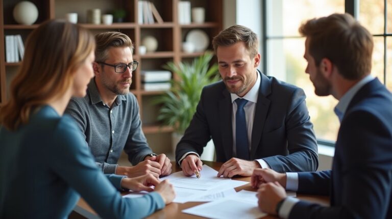 The experienced legal team at Escondido Probate Law serving Riverside County wills matters meets with executors in the Southern California office to execute vital petitions discussing Protecting Business Shares in Probate