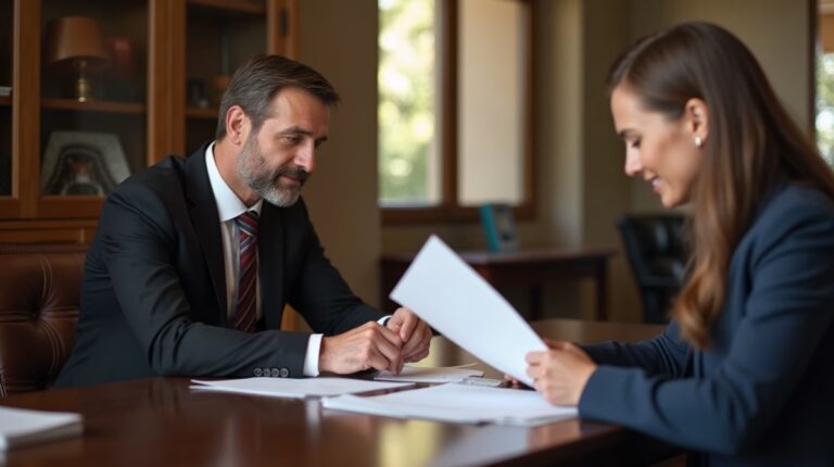 The legal counsel at Escondido Probate Law serving Riverside County estate matters meets with beneficiaries in our Southern California office to execute necessary paperwork discussing Protection from Judgment Creditors