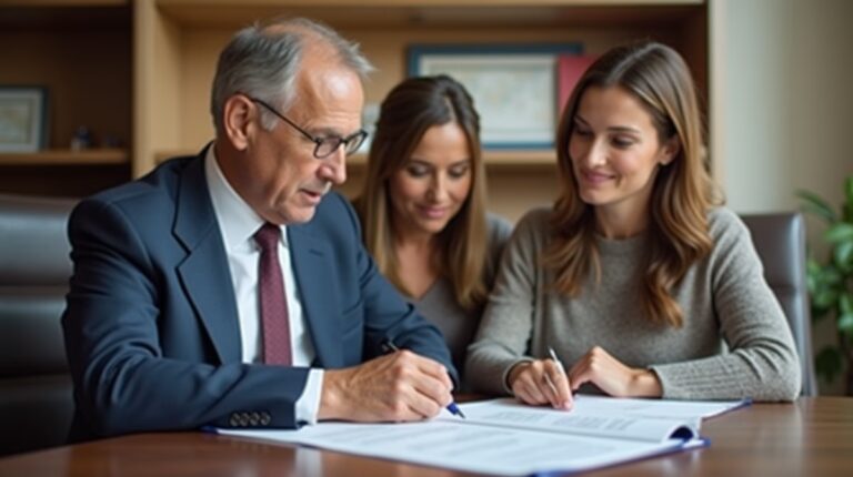 The dedicated legal team at Escondido Probate Law serving Riverside probate matters is pictured conferring with heirs to navigate the probate process to execute vital documents discussing Proving Bad Faith Asset Taking