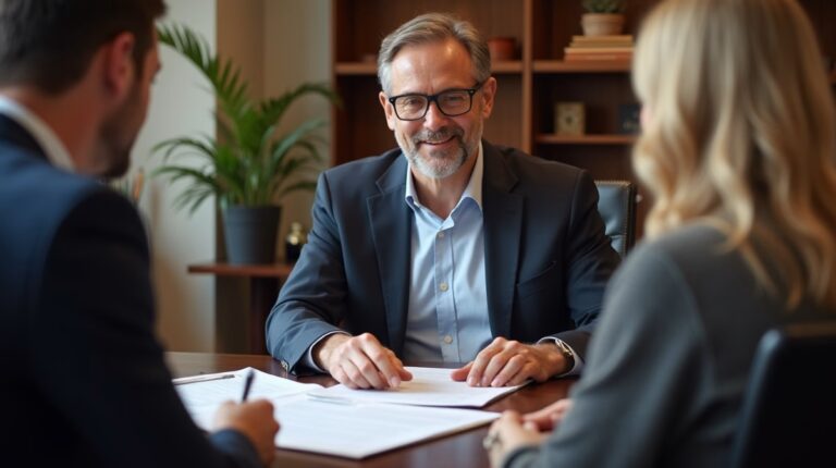 The dedicated legal team at Escondido Probate Law serving Riverside probate matters is pictured conferring with heirs to navigate the probate process to execute vital documents discussing Proving Oral Contracts for Property