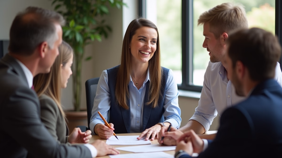 The dedicated legal team at Escondido Probate Law serving Riverside probate matters is pictured conferring with heirs to navigate the probate process to execute vital documents discussing Reasonable Time for Trust Distribution
