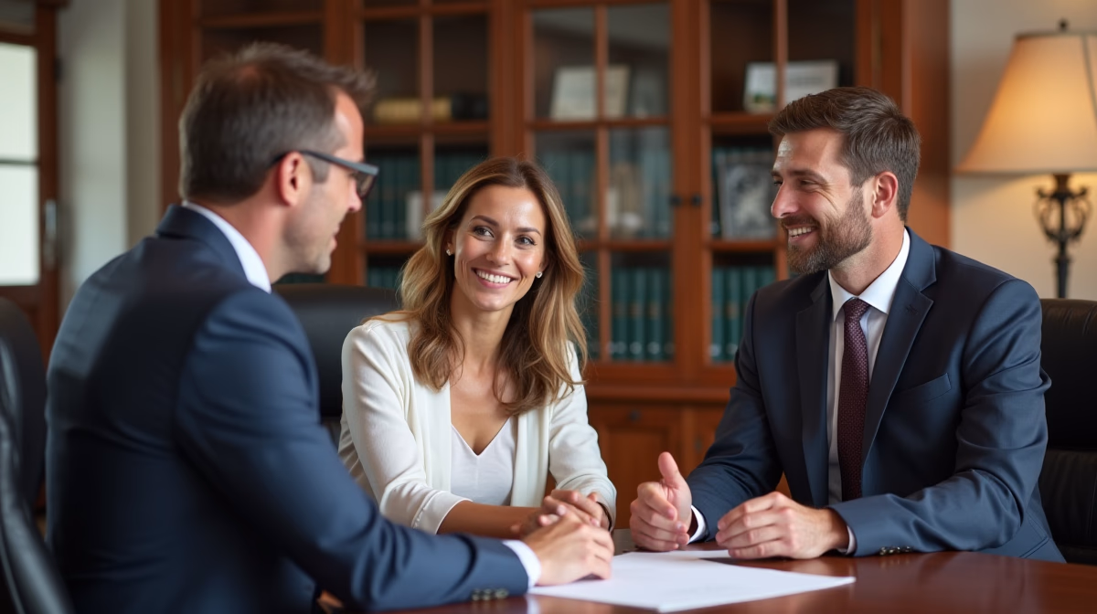 The dedicated legal team at Escondido Probate Law serving Riverside probate matters is pictured conferring with heirs to navigate the probate process to execute vital documents discussing Recovering Stolen Assets for the Estate