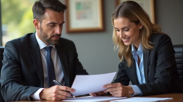 The dedicated legal team at Escondido Probate Law serving Riverside probate matters is pictured conferring with heirs to navigate the probate process to execute vital documents discussing Requesting a DNA Test in Probate