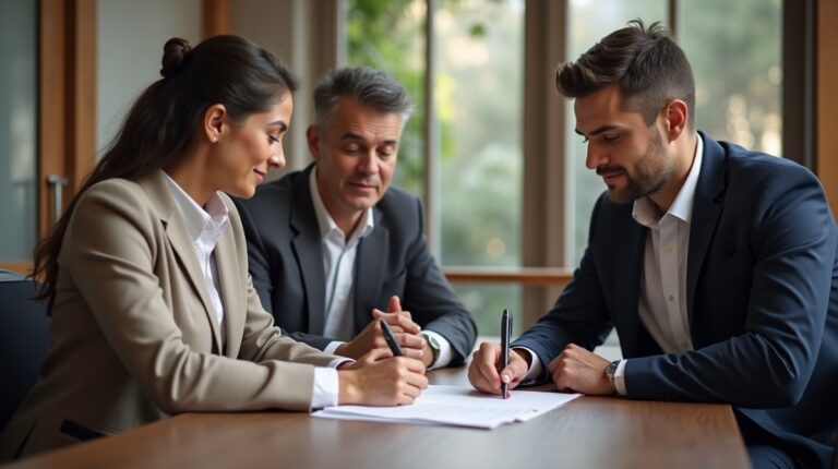The experienced legal team at Escondido Probate Law serving Riverside County wills matters meets with executors in the Southern California office to execute vital petitions discussing Revocable vs Irrevocable Trusts