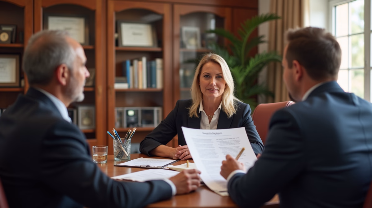 The dedicated legal team at Escondido Probate Law serving Riverside probate matters is pictured conferring with heirs to navigate the probate process to execute vital documents discussing Revoking a Transfer on Death Deed