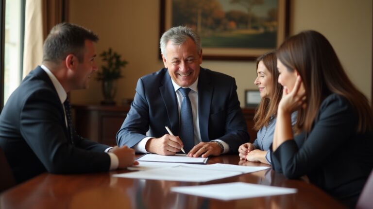 The dedicated legal team at Escondido Probate Law serving Riverside probate matters is pictured conferring with heirs to navigate the probate process to execute vital documents discussing Right to Be Treated Impartially