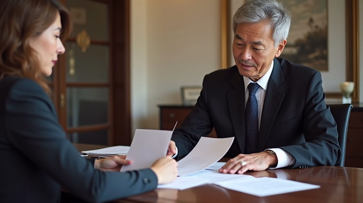 The dedicated legal team at Escondido Probate Law serving Riverside probate matters is pictured conferring with heirs to navigate the probate process to execute vital documents discussing Right to Know Trustee Fees