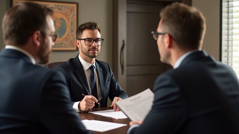 The dedicated legal team at Escondido Probate Law serving Riverside probate matters is pictured conferring with heirs to navigate the probate process to execute vital documents discussing Right to Petition the Escondido Probate Court