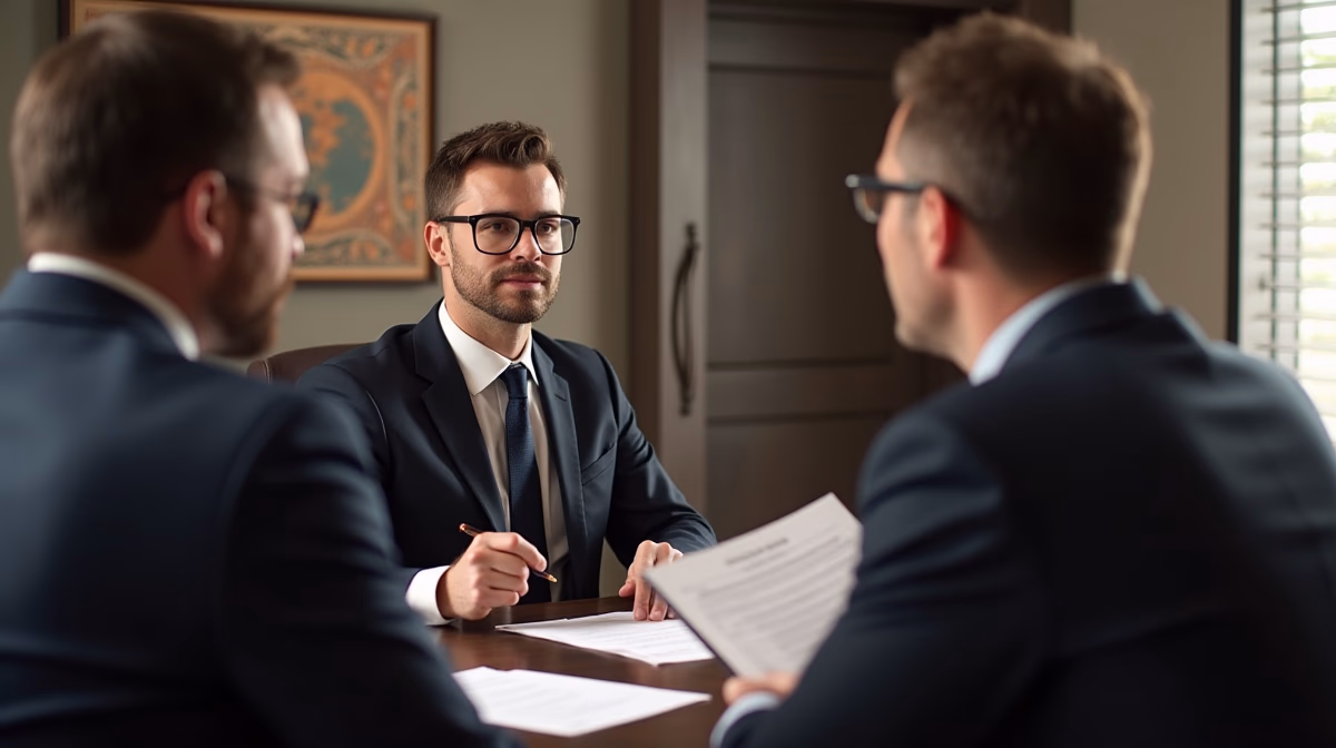 The dedicated legal team at Escondido Probate Law serving Riverside probate matters is pictured conferring with heirs to navigate the probate process to execute vital documents discussing Right to Petition the Escondido Probate Court