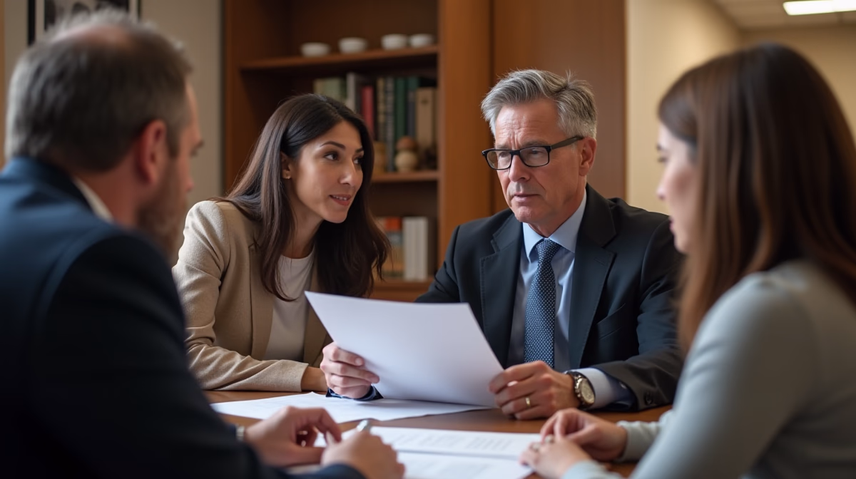 The dedicated legal team at Escondido Probate Law serving Riverside probate matters is pictured conferring with heirs to navigate the probate process to execute vital documents discussing Right to See the Entire Trust Document