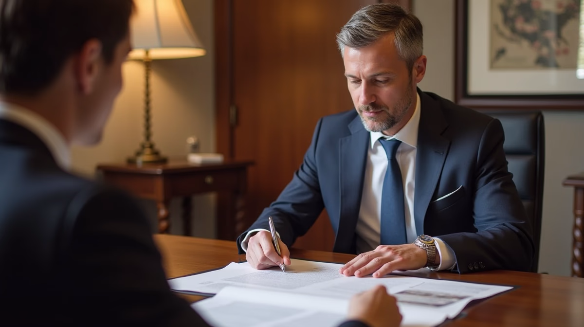 The dedicated legal team at Escondido Probate Law serving Riverside probate matters is pictured conferring with heirs to navigate the probate process to execute vital documents discussing Searching for Unknown Creditors