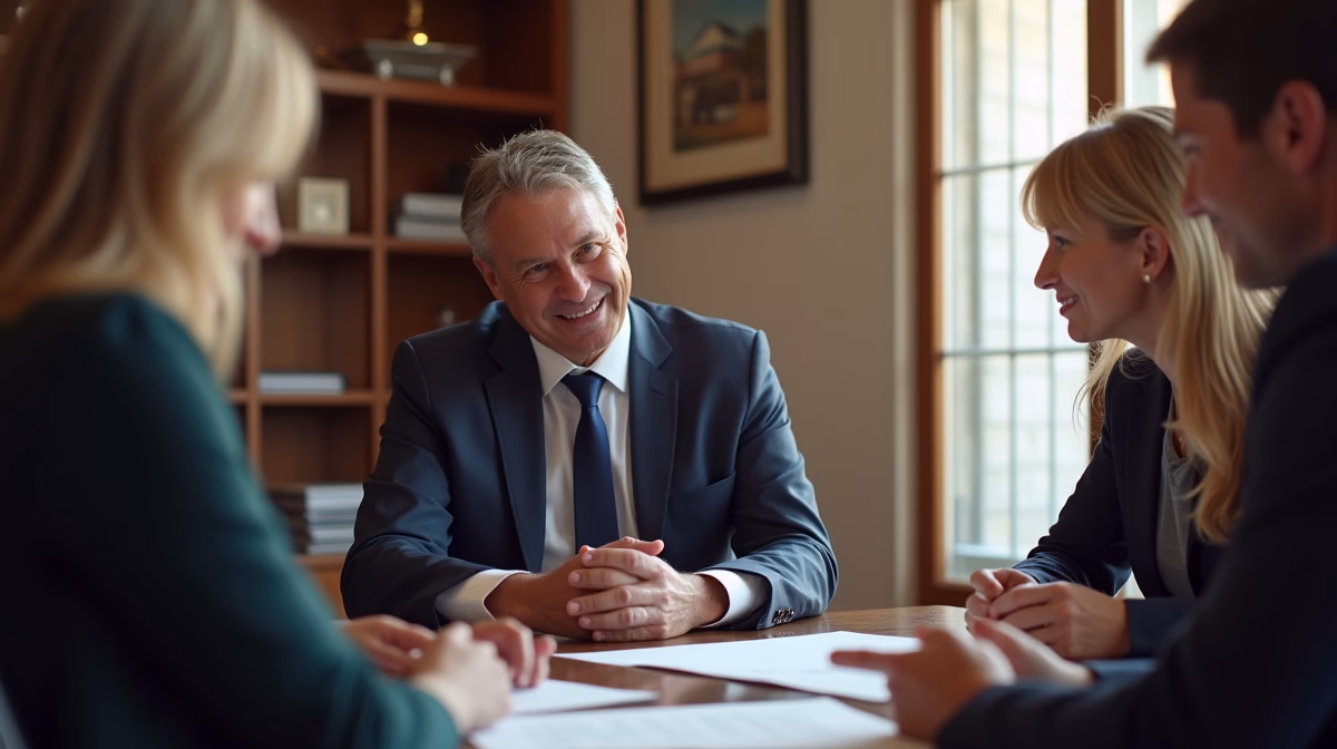 The dedicated legal team at Escondido Probate Law serving Riverside probate matters is pictured conferring with heirs to navigate the probate process to execute vital documents discussing Securing a Vacant Escondido House