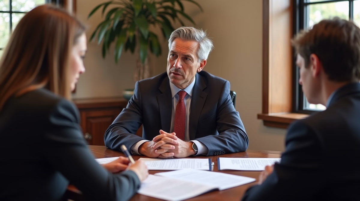 The dedicated legal team at Escondido Probate Law serving Riverside probate matters is pictured conferring with heirs to navigate the probate process to execute vital documents discussing Selling a Escondido House Without Confirmation