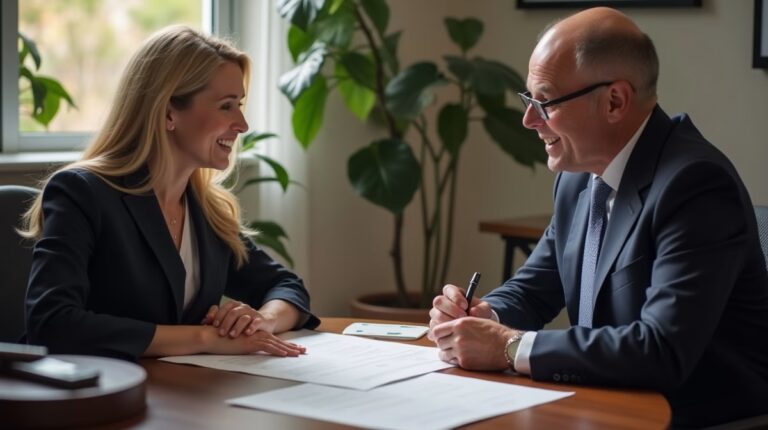 The experienced legal team at Escondido Probate Law serving Riverside County wills matters meets with executors in the Southern California office to execute vital petitions discussing Selling a San Diego House to Pay Debts