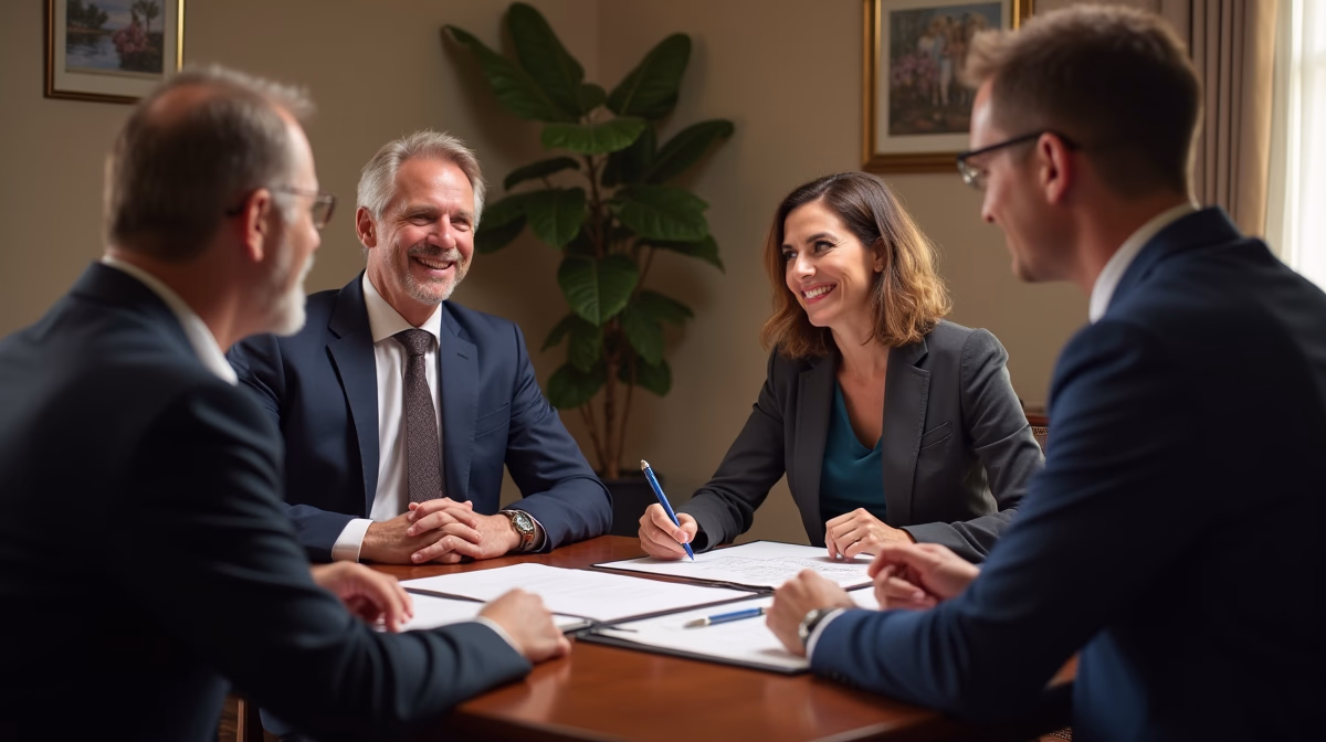 The dedicated legal team at Escondido Probate Law serving Riverside probate matters is pictured conferring with heirs to navigate the probate process to execute vital documents discussing Should I Ask for Limited Authority