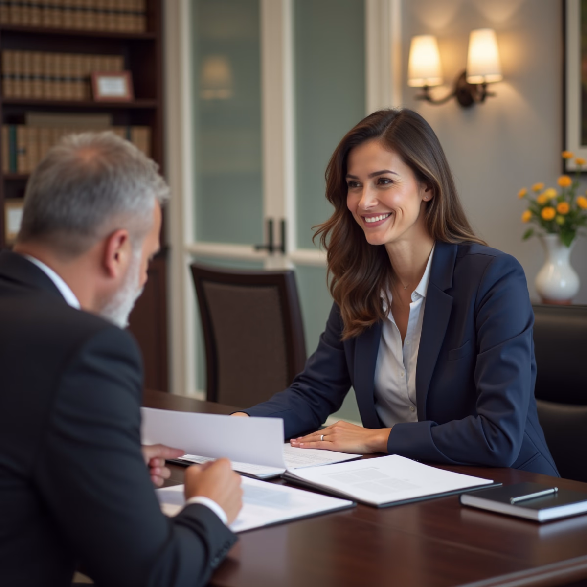 The dedicated legal team at Escondido Probate Law serving Riverside probate matters is pictured conferring with heirs to navigate the probate process to execute vital documents discussing Should I Pay Off Debts Before Filing a Small Estate Affidavit