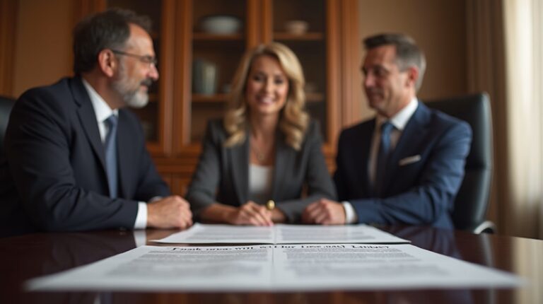 The dedicated legal team at Escondido Probate Law serving Riverside probate matters is pictured conferring with heirs to navigate the probate process to execute vital documents discussing Show Up if Tentative Ruling is Approved